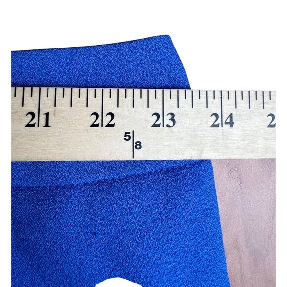 Kasper Womens Plus Size 24W Royal Blue Straight-Leg Pants - Picture 9 of 14